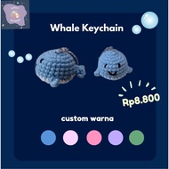 GANTUNGAN Whale Crochet Keychain Whale Crochet Keychain/