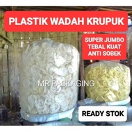 NEW Plastik Kantong Tempat Kerupuk Kiloan Krupuk Kaleng | Kantong Karung Bening PE Tebal Besar Jumbo
