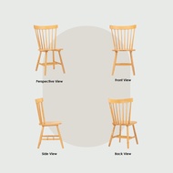 Jo Decor - Dane Dining Chair / Wooden Leg Chair (Set of 2 units) / Premium Design Chair