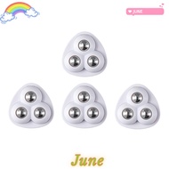 JUNE1 4/16Pcs Mini Caster Wheels Furniture White Bins Storage Box 360° Rotation Wheel