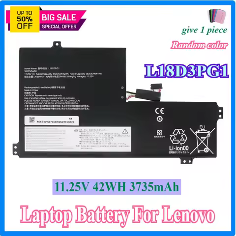 L18D3PG1 L17M3PB0 Laptop Battery for Lenovo 100E 500E Chromebook 1st Gen/100E 300E 500E Chromebook 2