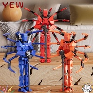 YYE Spider Toys,  Printed Stress Relieve Movable Robot Set,  Suction Cup Bottom Multi-jointed Figure