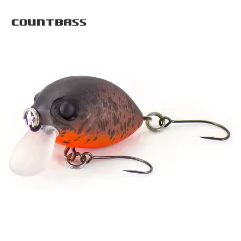 COUNTBASS Floating Crank Bait 32mm 3.6g (1.26'' 0.13oz) Diving 0.2-0.5M Fishing Plastic Wobbler Perc