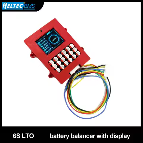 Heltec Lithium titanate 6S Active balancer with voltage display TFT LTO battery voltage tester 5a en
