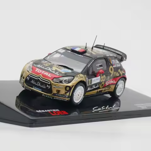 Diecast ixo 1:43 Scale Citroen DS3 WRC 2013 Loeb Rally Car Alloy Car Model