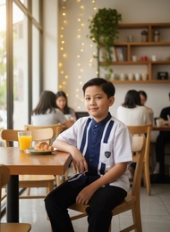 Koko Abbas - Baju lebaran model 2025 couple ayah dewasa anak anak jumbo pakaian muslim koko kurta sa