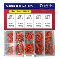 CS 1/1.5/2.0/2.4/3.1 Silicone O Ring Sealing Washer Red VMQ O-ring Plumbing Gaskets Oil Resistant Hi