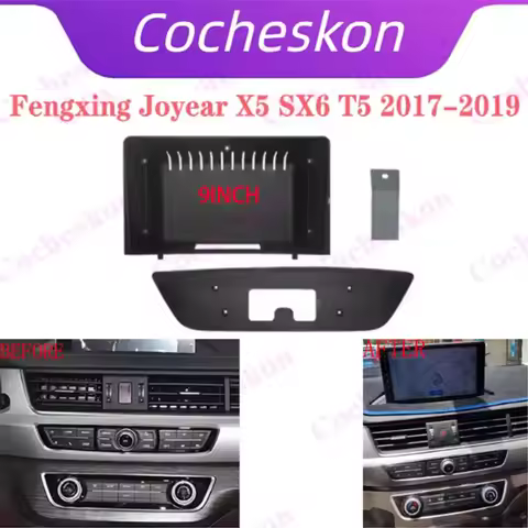 2 Din 9 Inch Car Radio Installation Plastic Fascia Panel Frame Cable CAN-Bus for Dongfeng Fengxing J