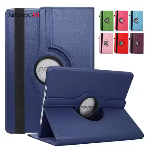 For PRITOM TAB10 TAB11 M10 Android 12 14 10.1 inch 360 Degree Rotating Universal Tablet PU Leather c