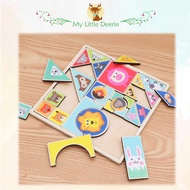 Wooden Animal Tetris Puzzle