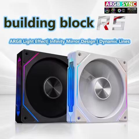 Prism 4th Generation CD Pattern Chassis Fan RGB Cooling Belt Unlimited Mirror Air Cooling Desktop In
