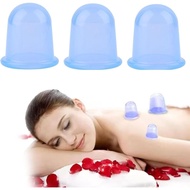 Set 3 Kaca Bekam Silikon, Muka Silikon, untuk Bekam Badan, Sesuai untuk Melegakan Sakit Sendi dan Ot