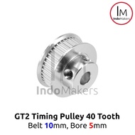 Timing Pulley GT2-10mm 40 Teeth Bore 5mm for 10mm GT2 Belt