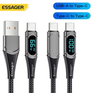 Essager 66W Type C cable 100W/5A type c to type c cable PD super fast charge for Samsung usb c to ty