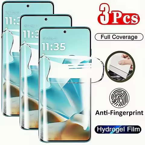 3Pcs HD Hydrogel Film For Moto Edge 60 60 Pro 60 Fushion 50 Neo 50 Ultra 50 Fusion Pro (2024) (2023)