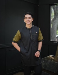 Hmd-Store Baju Koko Pria Style Muslim Pria Baju Koko Dewasa Lengan Pendek