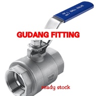 Stop Faucet/Ball Valve Sankyo Full Bore 1 1/4" Inch