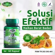 Darusyifa Kapsul Herbal Alami Penyuplai Mass Gainer & Pelangsing - 60 Kapsul Aroma Teh Mint