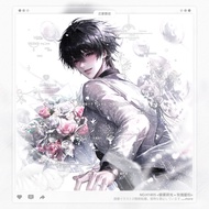 [Rose Oath] Wedding Flower Wedding Style Japanese Comic Couple Watermark Frame Set Suitable for CEO 