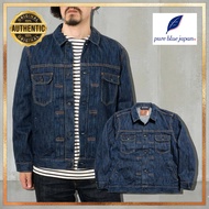 Pure Blue Japan 14.5oz Waterfall Denim Type 2 Jacket - Dark [Direct from Japan]