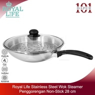 Royal Life Stainless Wok Steamer 28 cm