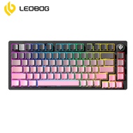 LEOBOG Hi75 81 keys wired mechanical keyboard RGB backlight hot swappable gaming keyboard support fo