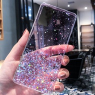 Samsung Galaxy Note 20 Ultra Note 10+ S10 Note 10 Lite S20 Ultra S20 Plus Case Glitter Star Silver Foil Fashion Bling Shinning Phone Cover