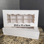 Cake box 23.5 x 11 x 5 cake box cake box/ box partition box brownie box