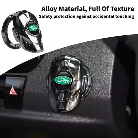 Car One-Touch Start Cover Ignition Switch Button Protector Case Interior For Land Rover Freelander 2