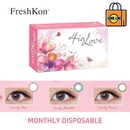 ( 2 PCS ) Freshkon 4 in Love Monthly Disposable Cosmetic Color Contact Lenses 1/3
