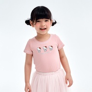 CACO-Hello Kitty Contrast Color Coke Fitted Short T ‧ Parent-Child Style-Child [L3SA032]
