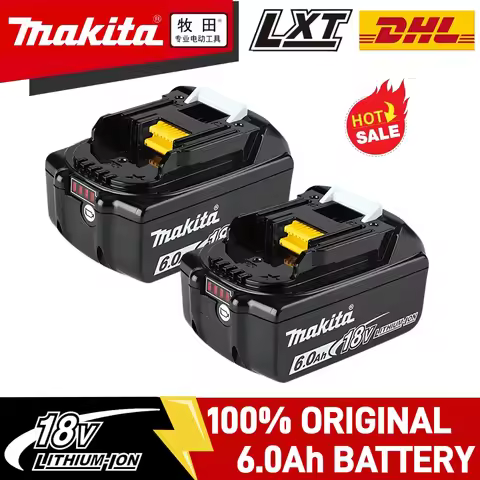 Original Makita 18V Battery, 6AH makita battery, for Makita DDF487 DTW700 DGA405 DTD173 DJV182 HR140