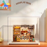 Robotime Rolife transparent dust-proof MICA box assembled by joints for wooden doll houses Product d