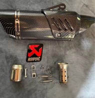 38mm-51mm Universal Motorcycle Exhaust Muffler M1 Akrapovic Pipe Escape Moto Scooter Cover Canister 