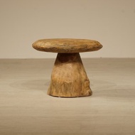 原木茶几邊桌 麻許日式侘寂風 實木復古咖啡桌 極簡創意設計感