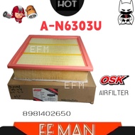 OSK A-N6303U ISUZU DMAX 2012 3.0L A/F 8-98140265-0  RT50 RT85 1.9 , 2.5 , 3.0 AIR FILTER Height: 62 