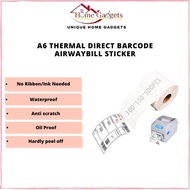 A6 Thermal Direct BARCODE Airwaybill LABEL Sticker 100*150*500pcs / 100*150*350pcs