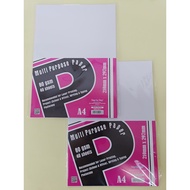 Stok Sedia Kertas Putih Serbaguna A4 80gsm 40 Helai/A4 white paper 80GSM 40sheets/A4 Multi Purpose P