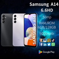 ของแท้ 100% Samsung Galaxy A14 ขนาดหน้าจอ 6.61 นิ้ว ภาพถ่ายคมชัดมาก 13 ล้านพิกเซล ใหม่เอี่ยม RAM6/ROM128 รับประกันหนึ่งปี