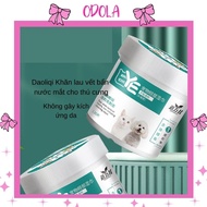 Odola pet wipes, eye wipes for dogs and cats, removes eye stains for white-haired dogs KLM01