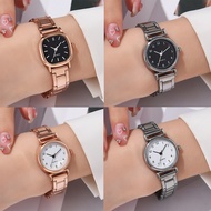 Women's Fashion Watch Temperament Ladies Watch Simple Scale Steel Band Female Watch Student Trend Qu