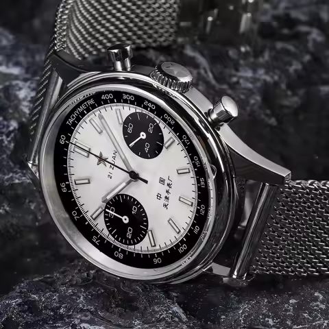 42mm China Airlines Chronograph 1963 Quartz Men's Watch Couple Watch Unique Military Style Date Gift