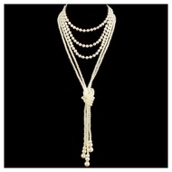 1920s Great Gatsby Accessories Set Costume Flapper Necklace