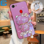 For OPPO F1s / OPPO F5 / OPPO F7 / OPPO F9 / OPPO F11 / OPPO F11 Pro Phone Case Advanced Fashion Pendant Hello Kitty Makeup Mirror Phone Cases Cover