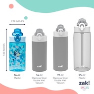 Children's Water Bottle Zak Designs Bluey Sage Kids 16oz Durable Plastic With Straw