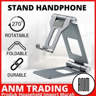HP Ready Aluminum Handphone Stand Mobile Phone Holder Foldable Rotate 270w0c