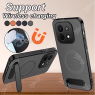 For HUAWEI nova Y74 4G Carbon Fiber Simple Style Magnetic Phone Case For Huawei Nova Y74 NovaY74 nov