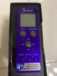 SONY錄音筆    ICD- UX523F    4GB ＃紫羅蘭