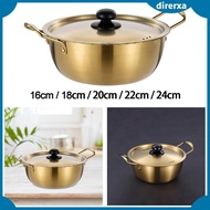 [Direrxa] Korean Ramen Cooking Pot Korean Instant Noodle Pot for Hiking Camping Soup