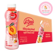 [Super Cheap] Box Of 24 A-Dew Coconut Jelly Peach Water Bottles 450ml